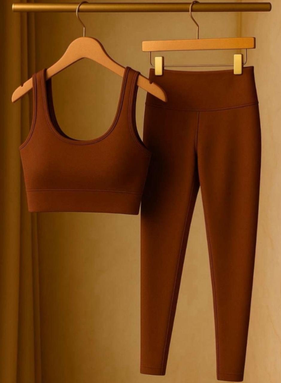 Coffee Mocha Activewear Set