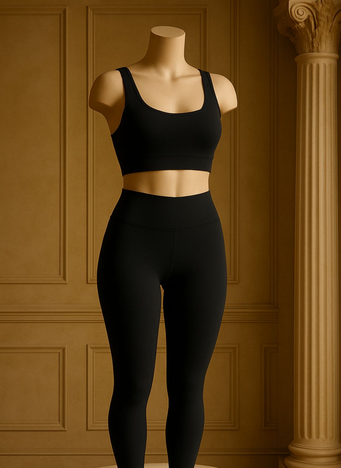 Jet Black Activewear Set